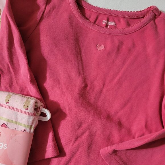Gymboree Gingerbread Girl size 3 NWT leggings, Used shirts Outfit. Located A21 - Picture 2 of 3